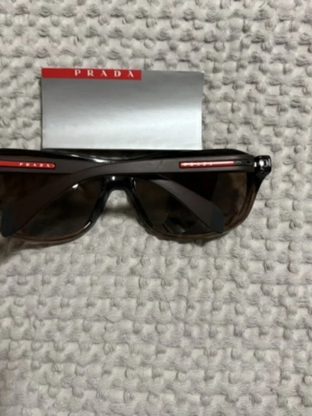 Prada SPS 06N GA1-1A1 Shield Brown Sunglasses 64-16-130